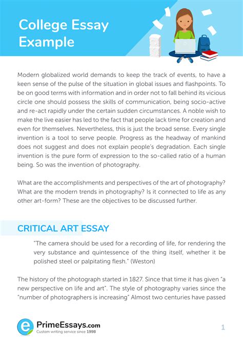 example of essay writing.